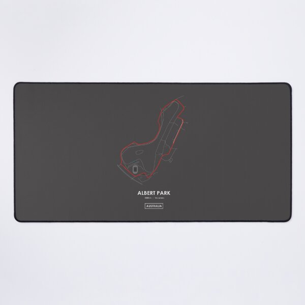 Item preview, Albert Park Australia Racing Circuit Track Map in Red Design designed and sold by PORTALSTAR.