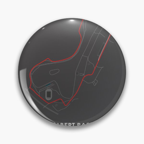 Item preview, Albert Park Australia Racing Circuit Track Map in Red Design designed and sold by PORTALSTAR.
