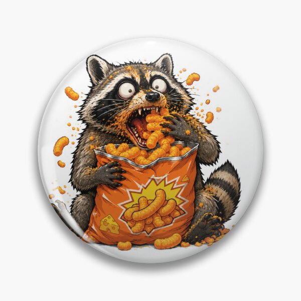 Item preview, Cheese Dust Snack Attack Raccoon designed and sold by TrendScanner.
