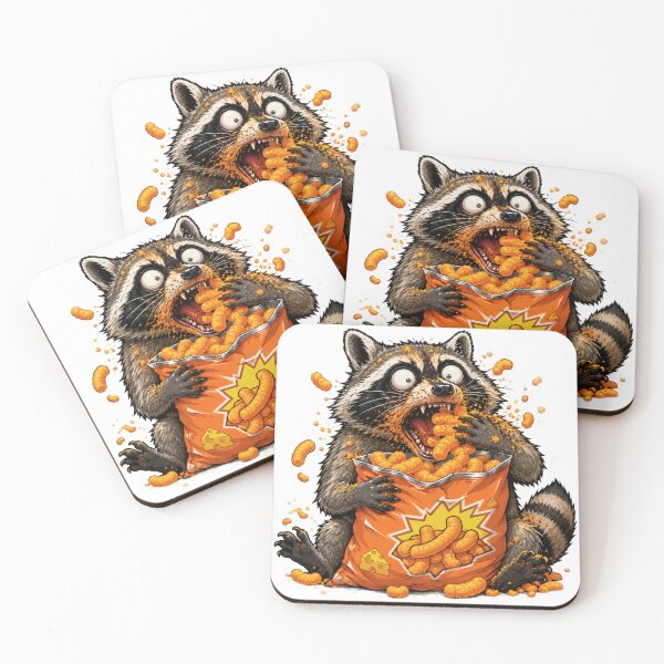 Item preview, Cheese Dust Snack Attack Raccoon designed and sold by TrendScanner.