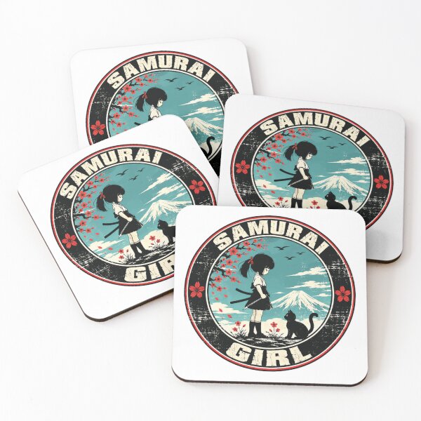 Item preview, Samurai Girl Japanese Warrior Cat Enthusiast designed and sold by JonesFlora2025.