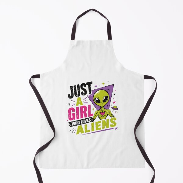Item preview, Just A Girl Who Loves Aliens Extraterrestrial Sci Fi Space Fan designed and sold by SkeletonsDanger.