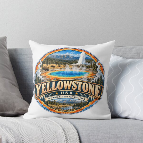 Item preview, Yellowstone USA The World's First National Park | National Park Travel Souvenir Outdoors designed and sold by SEEM-drawing.