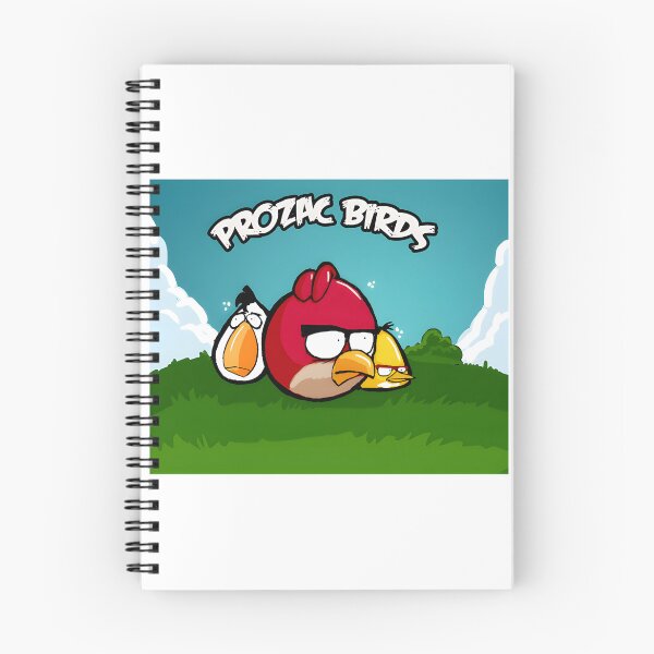 Item preview, Prozac Birds Funny Mental Health Inspired Illustration Artwork designed and sold by lively. stickers.