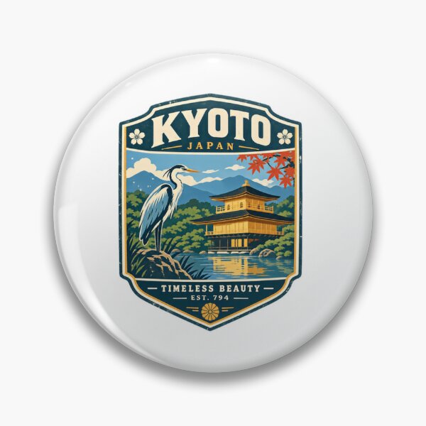 Item preview, Kyoto Japan Timeless Beauty Est. 794 Japanese Travel Souvenir designed and sold by Simsimah26Parks.