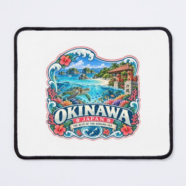 Item preview, Okinawa Japan The Blue Of The Kerama Sea Traveler Souvenir Vacation designed and sold by SEEM-drawing.