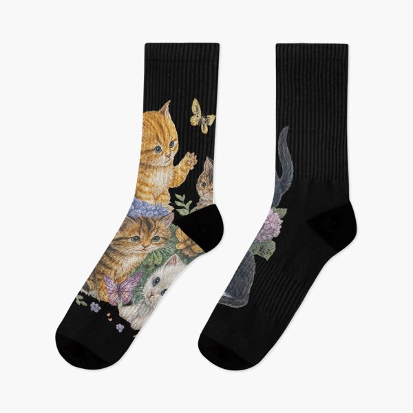 Item preview, Cat Flower Floral Cute Kitten Vintage Flowers Art Cat Lover designed and sold by PhocoNibict.