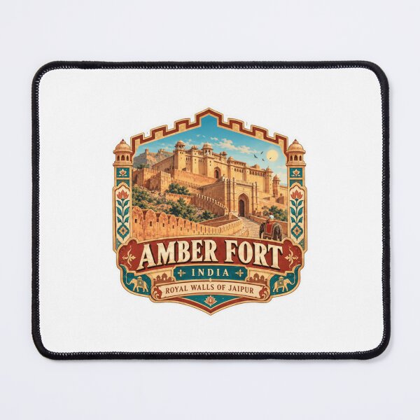 Item preview, Amber Fort India Royal Walls Of Jaipur Travel Landmark History Enthusiast designed and sold by SEEM-drawing.