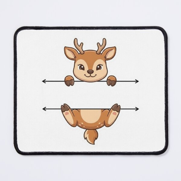 Item preview, Cute Peeking Deer Name Frame Split Monogram designed and sold by PetalsPaws.