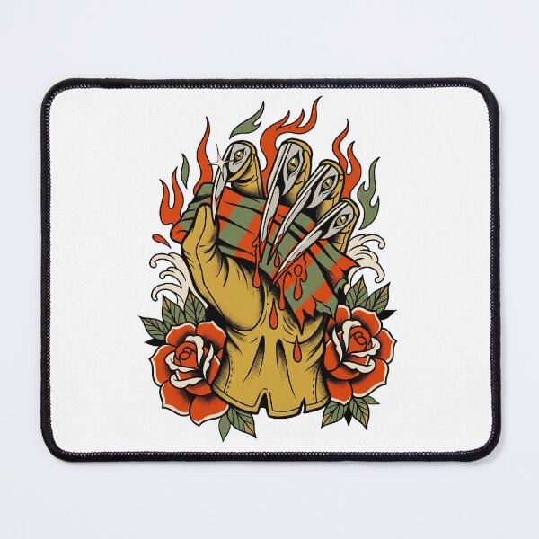 Item preview, Traditional Dream Slasher Tattoo designed and sold by Fictional Ink Society.