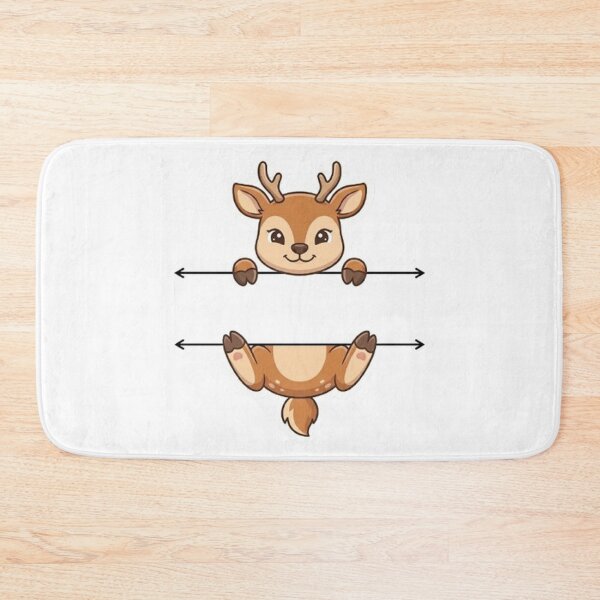 Item preview, Cute Peeking Deer Name Frame Split Monogram designed and sold by PetalsPaws.