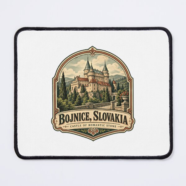 Item preview, Bojnice, Slovakia Castle Of Romantic Stone Travel Destination European Castle Landmark designed and sold by SEEM-drawing.