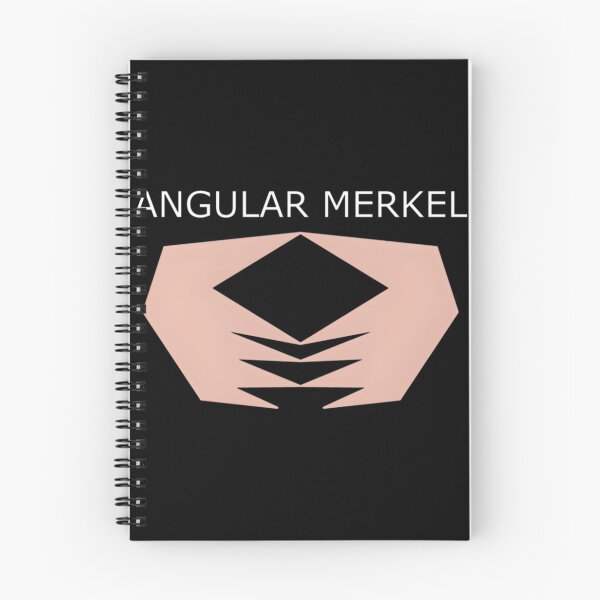 Artikelvorschau, Eckiges Merkel-Deutschland-Kanzler-Wortspiel-Design mit Angela Merkels Raute-Geste entworfen und verkauft von Medjz.