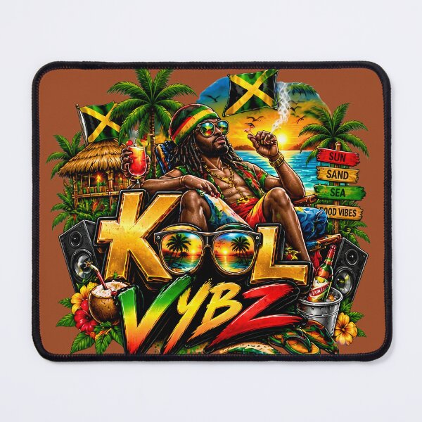 Item preview, Kool Vybz Jamaica Reggae Vibe Tropical Beach Sunset Art designed and sold by digitalbob60.
