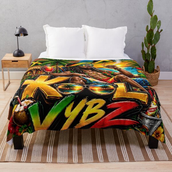 Item preview, Kool Vybz Jamaica Reggae Vibe Tropical Beach Sunset Art   designed and sold by digitalbob60.
