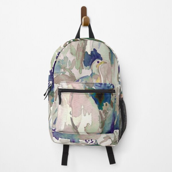 Item preview, Indigo Chinoiserie Birds Watercolor Toile designed and sold by Fani*.