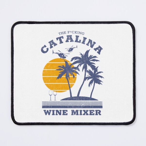 Item preview, Retro Retro Catalina Sunset Island Wine Mixer Helicopter Art designed and sold by OwenGibbse.