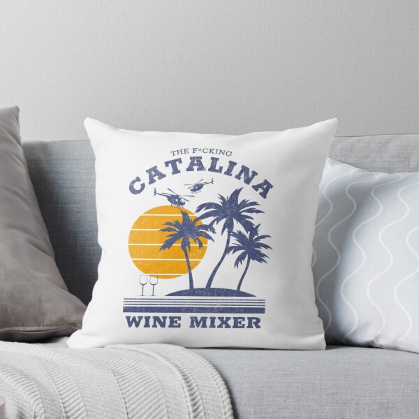 Item preview, Retro Retro Catalina Sunset Island Wine Mixer Helicopter Art designed and sold by OwenGibbse.