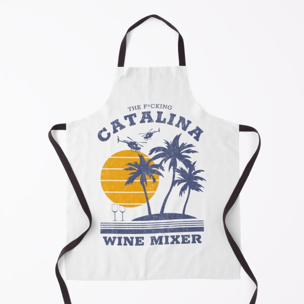 Item preview, Retro Retro Catalina Sunset Island Wine Mixer Helicopter Art designed and sold by OwenGibbse.