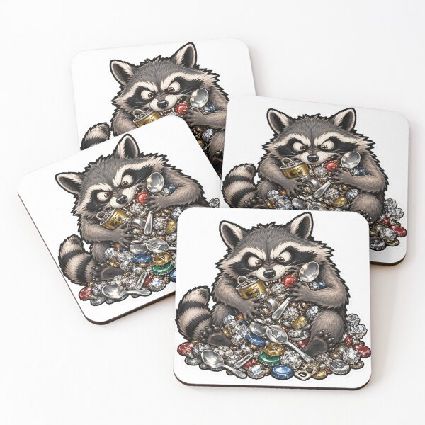 Item preview, Trash Dragon Hoarder Raccoon designed and sold by TrendScanner.