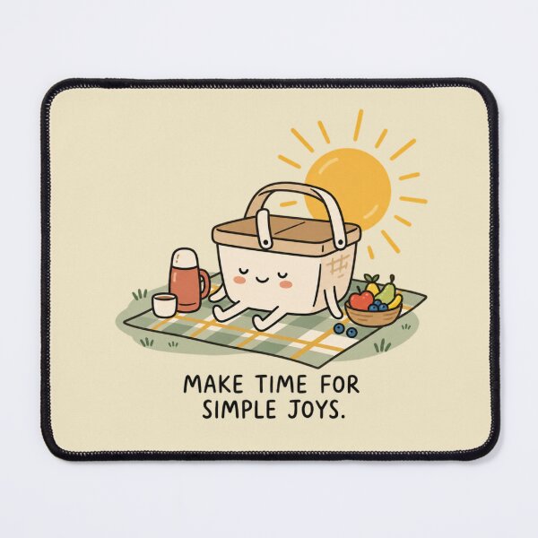 Item preview, Make Time for Simple Joys | Cute Picnic Art designed and sold by MrDev.
