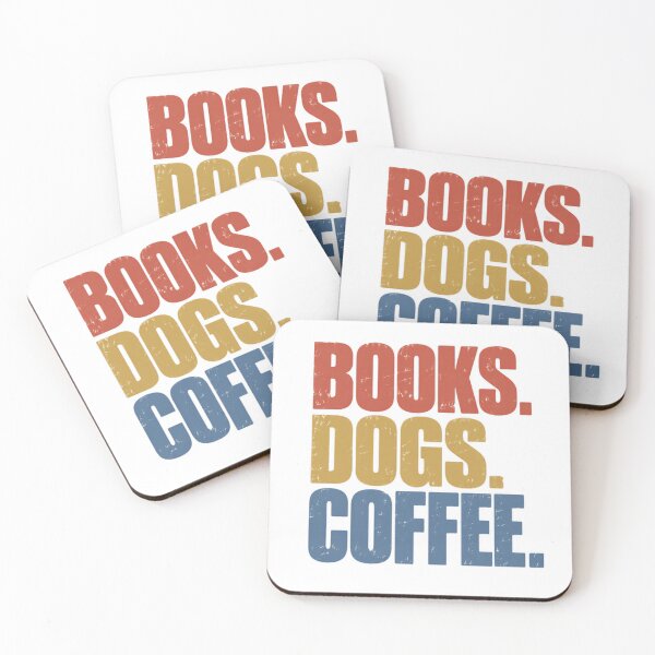 Item preview, Books. Dogs. Coffee. Reader Dog Owner Coffee Lover Lifestyle Hobbies designed and sold by SkeletonsDanger.