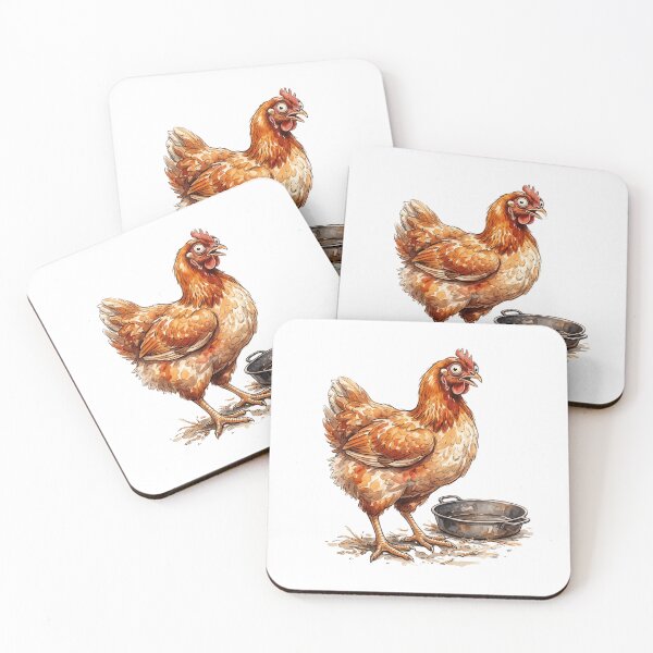 Item preview, Chicken Side-Eyeing The Soup Pot designed and sold by Tiffany Roy.