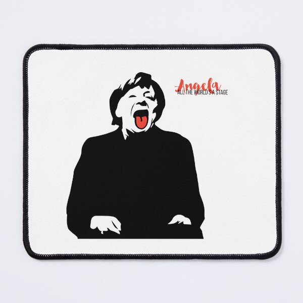 Item preview, Angela Merkel Pop Art Portrait with Playful Tongue Expression designed and sold by Medjz.