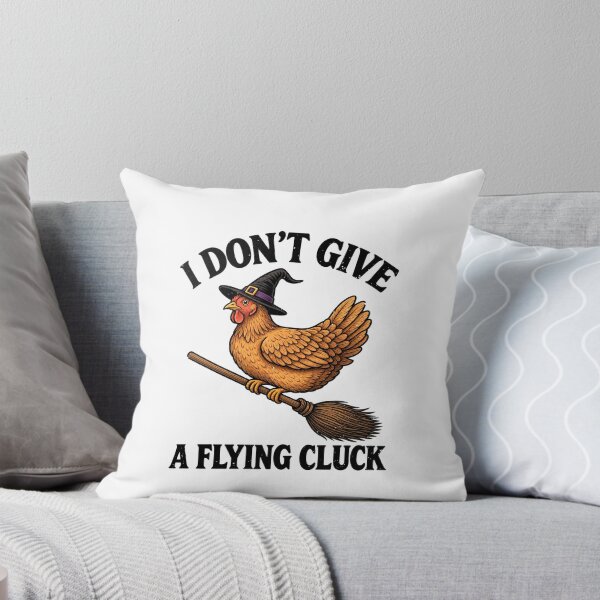 Item preview, Funny I Don't Give A Flying Cluck Witch Naughty Pun Chicken Art designed and sold by elderberry.