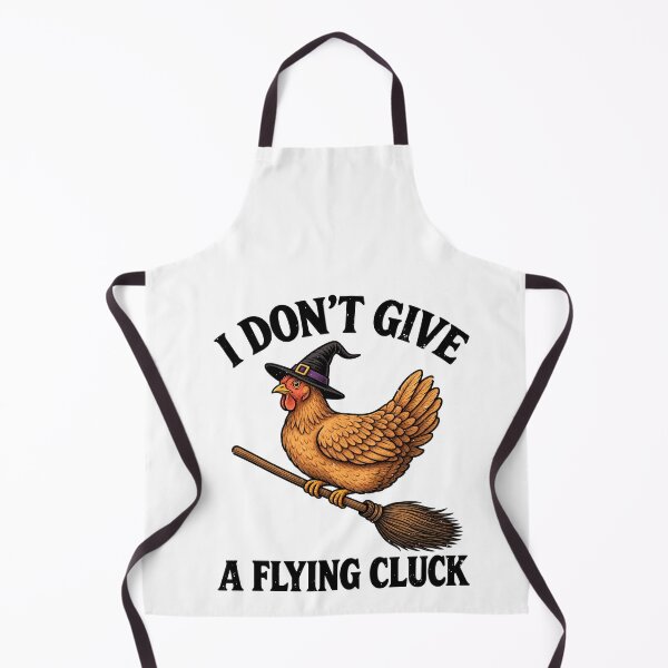 Item preview, Funny I Don't Give A Flying Cluck Witch Naughty Pun Chicken Art designed and sold by elderberry.