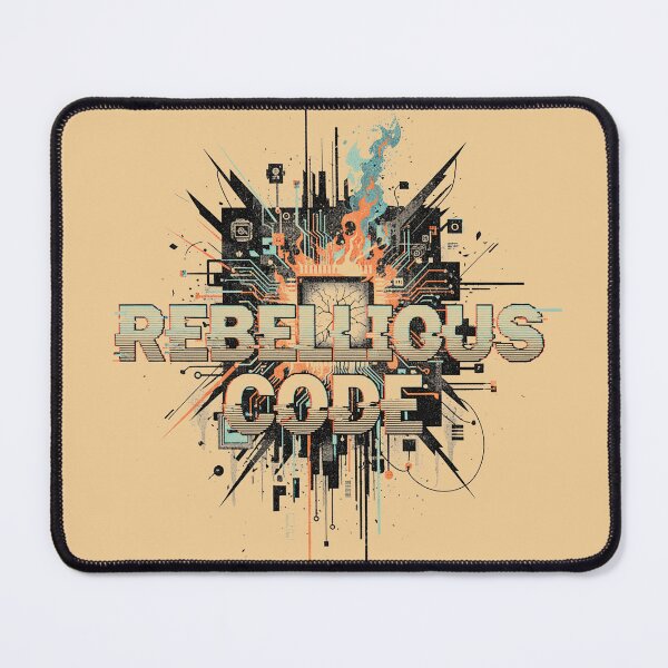 Item preview, Rebellious Code Cyberpunk Glitch Fire Techwear Streetwear designed and sold by cannsuh.