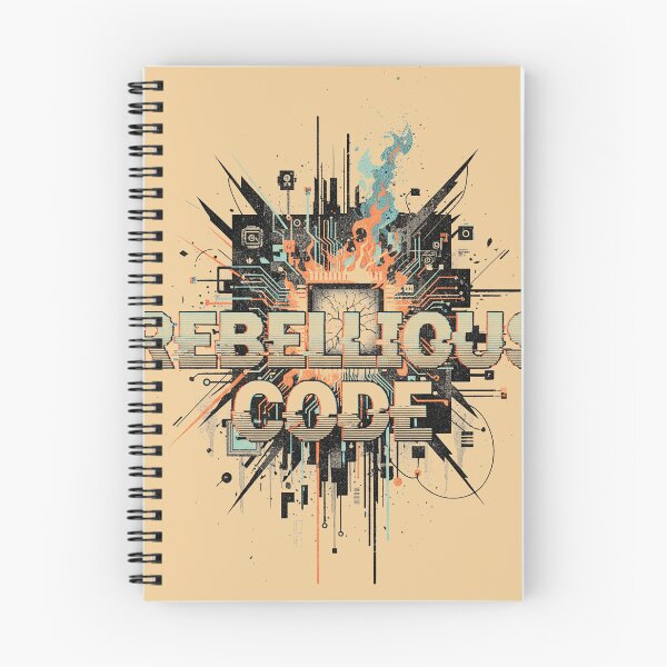 Item preview, Rebellious Code Cyberpunk Glitch Fire Techwear Streetwear designed and sold by cannsuh.