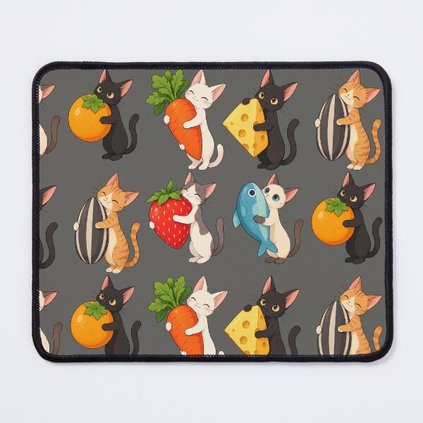 Item preview, Cute Cats Hugging Food – Kawaii Cat & Food Sticker Collection designed and sold by StickerJas.