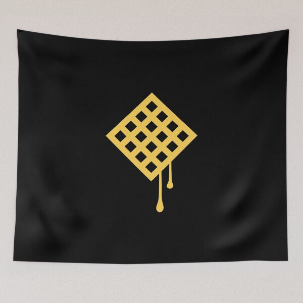 Item preview, Yellow Waffle With Dripping Syrup Breakfast Food Art designed and sold by kikialabama.