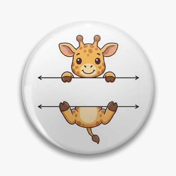 Item preview, Cute Peeking Giraffe Name Frame Split Monogram designed and sold by PetalsPaws.
