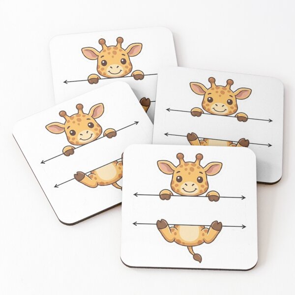 Item preview, Cute Peeking Giraffe Name Frame Split Monogram designed and sold by PetalsPaws.