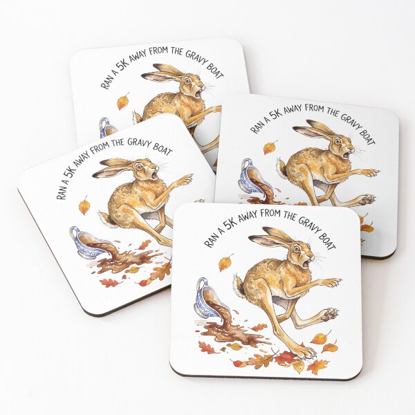 Item preview, Hare Running From The Gravy Boat designed and sold by Tiffany Roy.