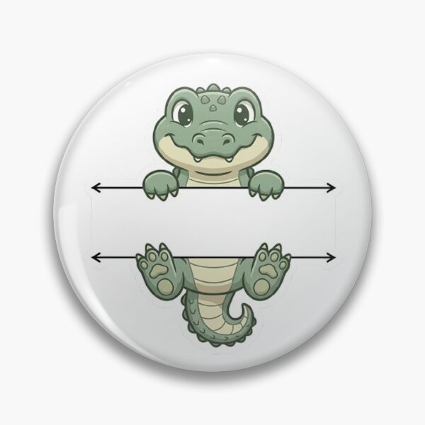 Item preview, Cute Peeking Alligator Crocodile Name Frame Split Monogram designed and sold by PetalsPaws.
