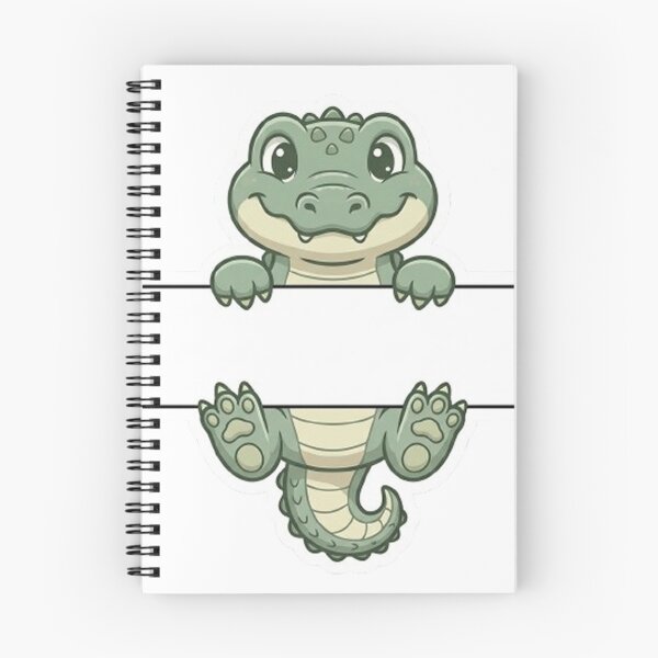 Item preview, Cute Peeking Alligator Crocodile Name Frame Split Monogram designed and sold by PetalsPaws.