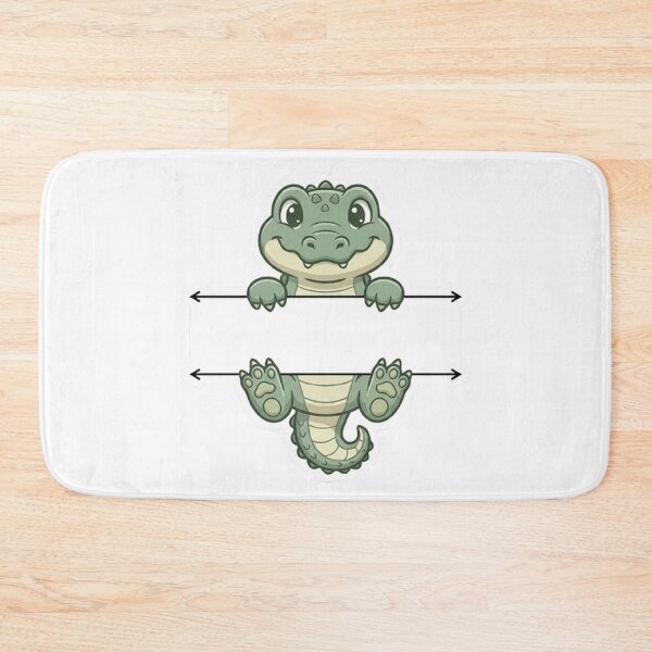 Item preview, Cute Peeking Alligator Crocodile Name Frame Split Monogram designed and sold by PetalsPaws.