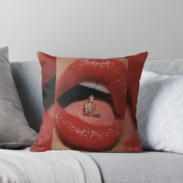 Item preview, A Tiny Buddha Between Red Lips designed and sold by MongLongStudio.