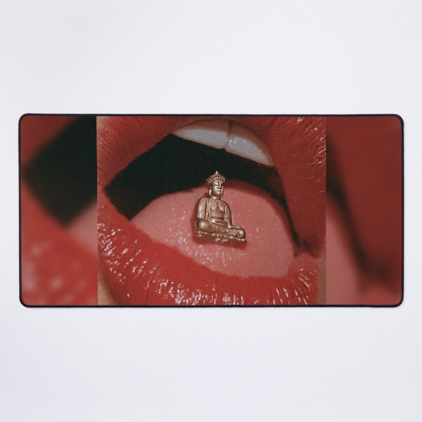 Item preview, A Tiny Buddha Between Red Lips designed and sold by MongLongStudio.