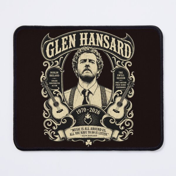 Item preview, Glen Hansard 1970-2026 Music Quote designed and sold by ASTRAXO.