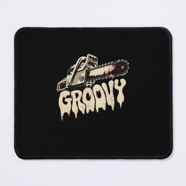 Item preview, Groovy Chainsaw Horror Movie designed and sold by nicholasscotte.