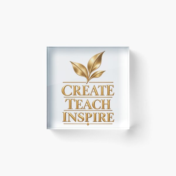 Item preview, Create Teach Inspire, Teacher Gift, Tutor Gift, Educator Gift, Teacher Appreciation, Gift for Teacher, Gift for Creator designed and sold by happiness1000.
