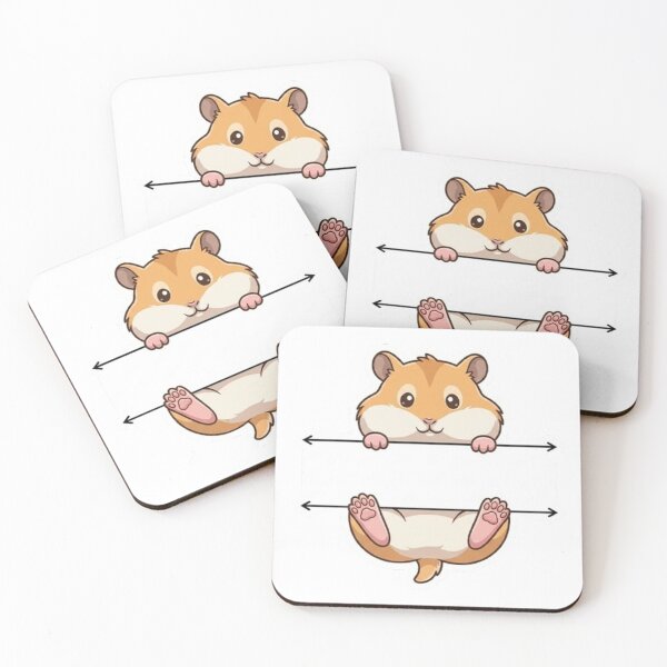 Item preview, Cute Peeking Hamster Name Frame Split Monogram designed and sold by PetalsPaws.