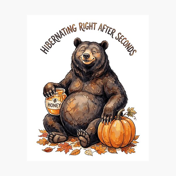 Item preview, Hibernating Right After Seconds designed and sold by Tiffany Roy.