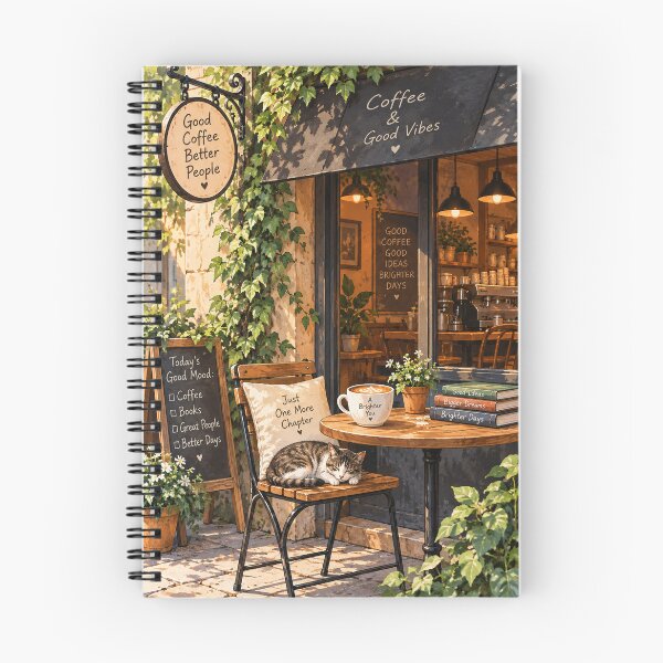 Item preview, Cozy European Café Watercolor designed and sold by Smoimi.