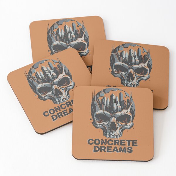 Item preview, Concrete Dreams Cyberpunk Skull City Futuristic Streetwear designed and sold by cannsuh.