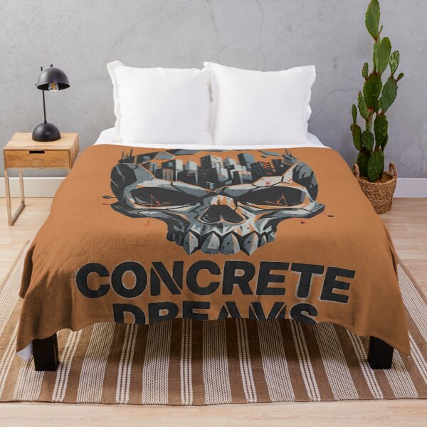 Item preview, Concrete Dreams Cyberpunk Skull City Futuristic Streetwear designed and sold by cannsuh.
